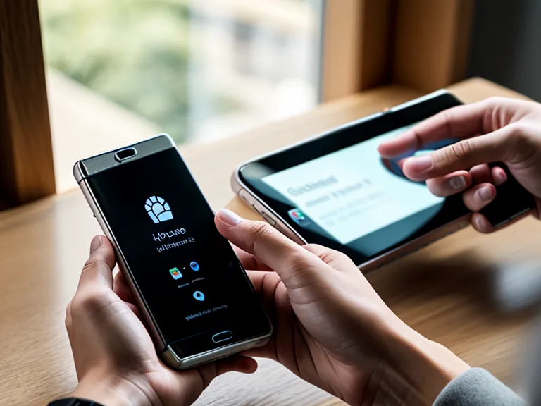 Main tenant un smartphone affichant la confirmation de réception d'un Kbis